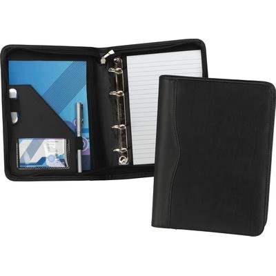 Image of Houghton PU Vegan Leather A5 Zipped Ring Binder Folder