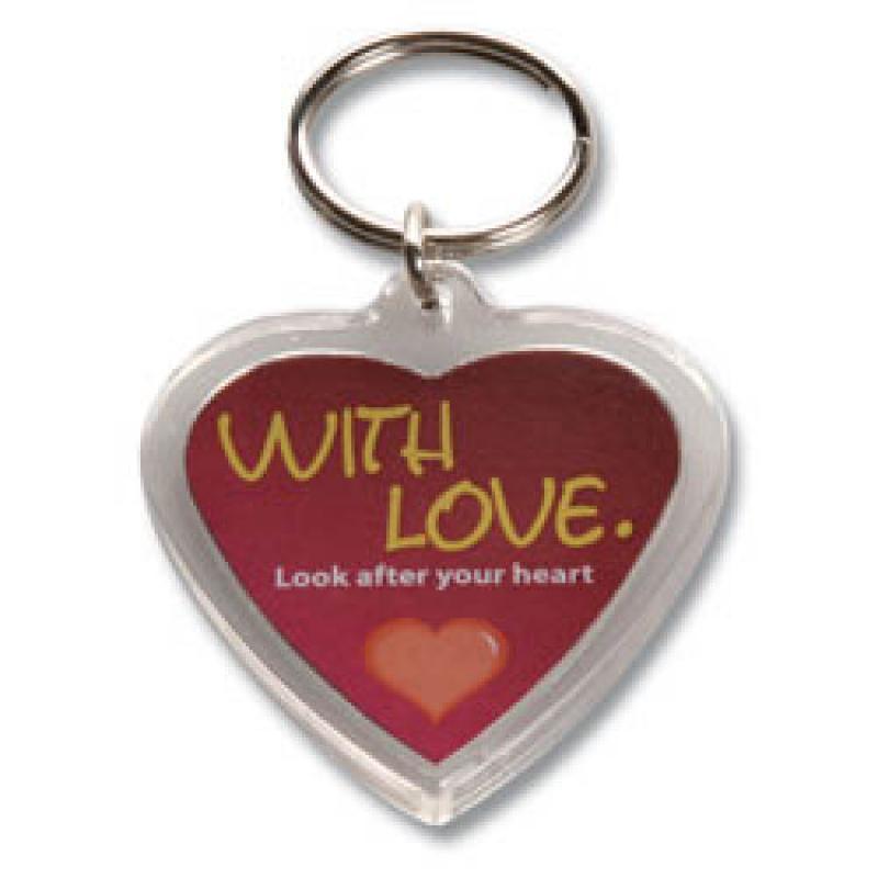 Image of Acrylic Heart Keyring