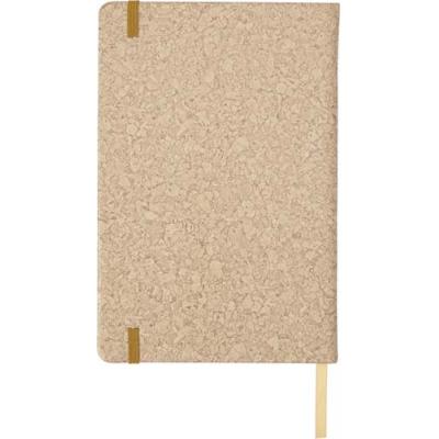 Image of PU covered notebook with cork print (A5)