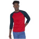 Image of Three Quarter Sleeve Raglan Tee Shirt