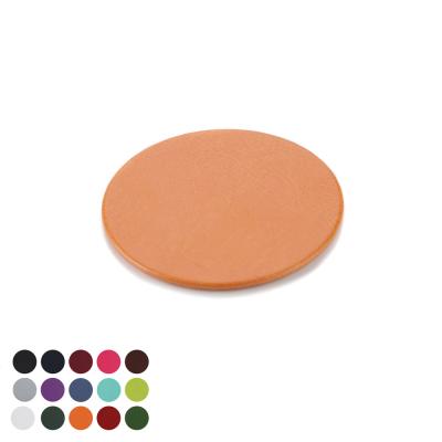 Image of Round Vegan Leather Coaster