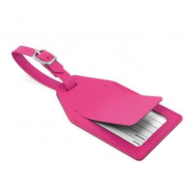 Image of Vegan Belluno PU Angled Luggage Tag with Privacy Flap