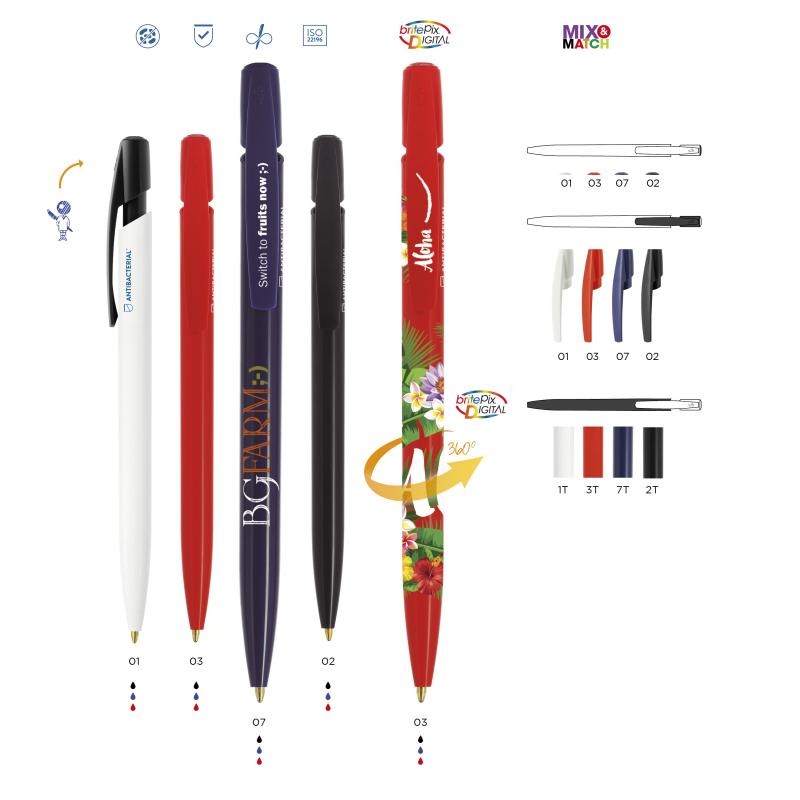 Image of BIC® Media Clic BGUARD™ Antibacterial ballpen Antibacterial logo Digital