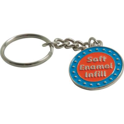 Image of Stamped Iron Soft Enamel Keychain (60mm)