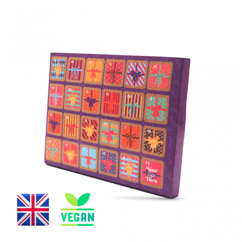 Image of Vegan Dark Chocolate Advent Calendar A5 - Bespoke Design