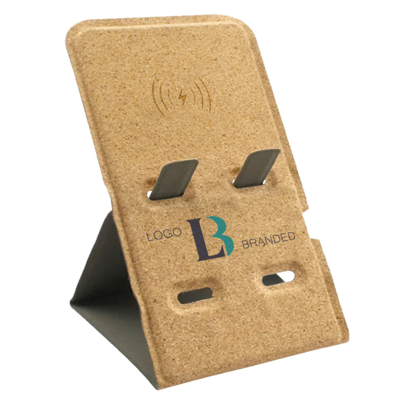 Image of Eco Cork Wireless Charging Phone Stand 5W